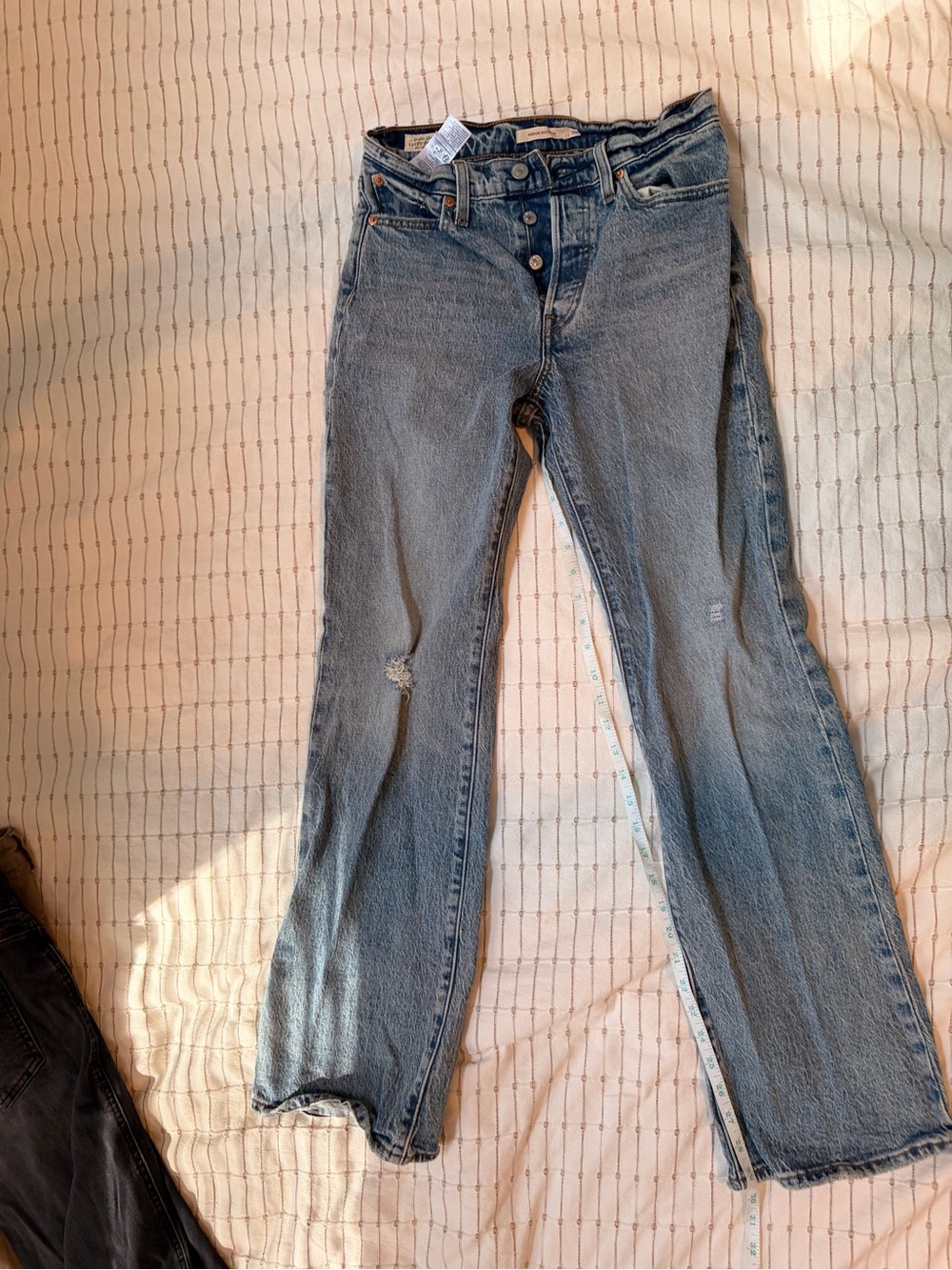 Levi's Light Blue Flare Jeans with Button-Fly